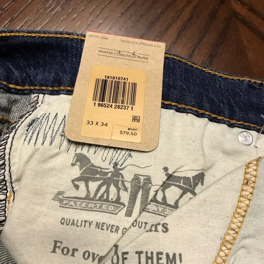 NWT Levi's® 541 Athletic Fit Tapered Leg Jeans 33 x 34